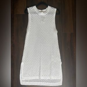 NWT Long White Knit Top